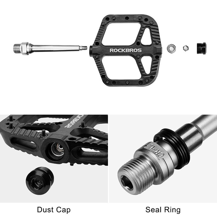 Педали ROCKBROS нейлоновые, черные