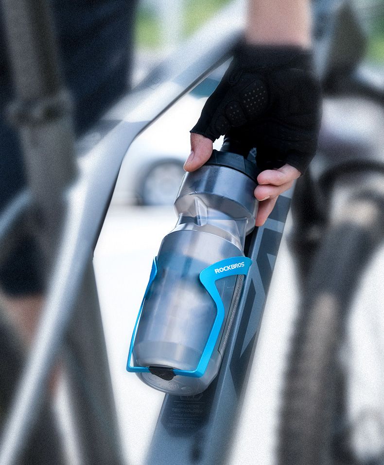 Флягодержатель ROCKBROS алюминиевый голубой