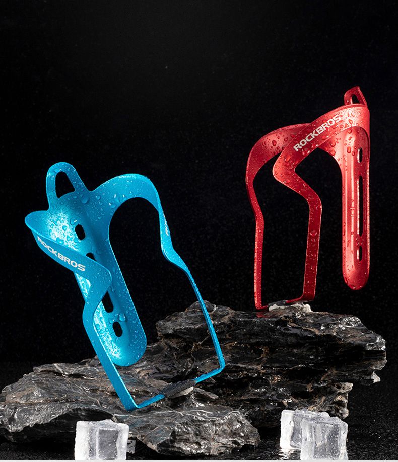 Флягодержатель ROCKBROS алюминиевый голубой