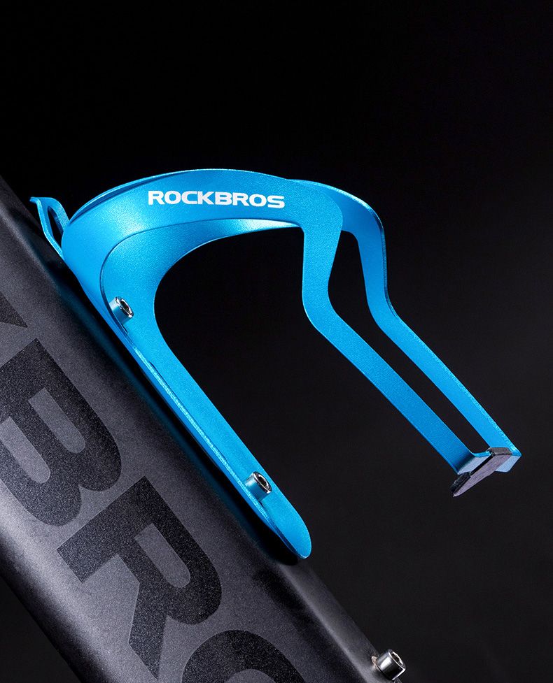 Флягодержатель ROCKBROS алюминиевый голубой