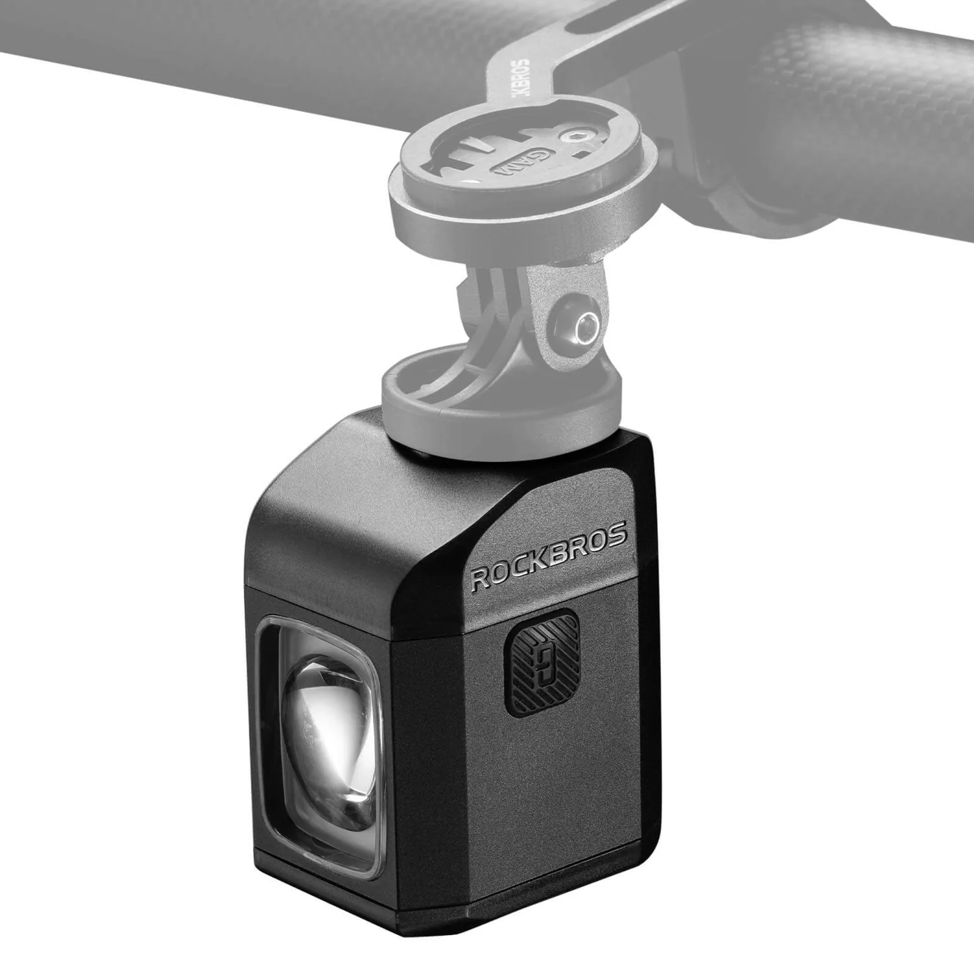 Фонарь велосипедный ROCKBROS M8 алюминиевый корпус, 8 режимов, 1600 люмен, ДУ; черный