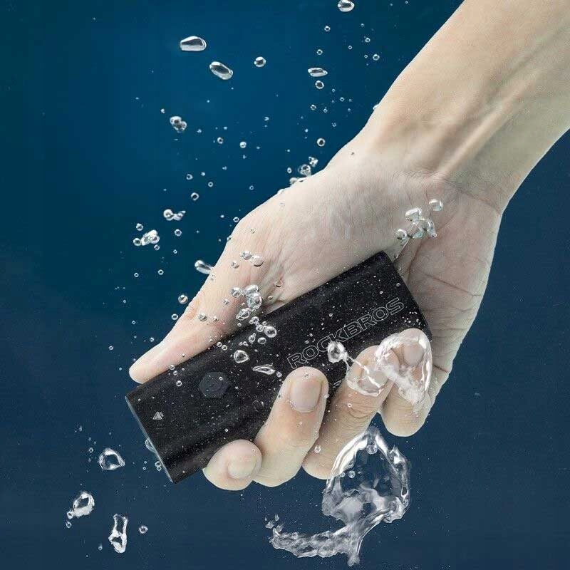 Фонарь передний ROCKBROS RHL400, крепление на руль, алюминий, 400 люмен, 4 режима, IPX6, Type-C; чер