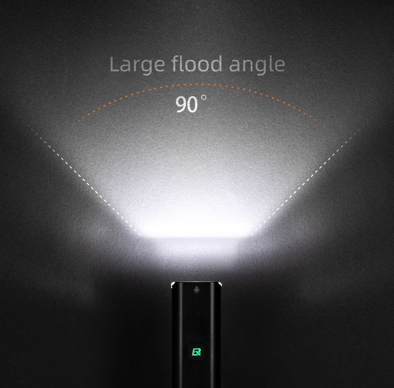 Фонарь передний ROCKBROS 1000 люмен, алюминиевый корпус, зарядка Type-C