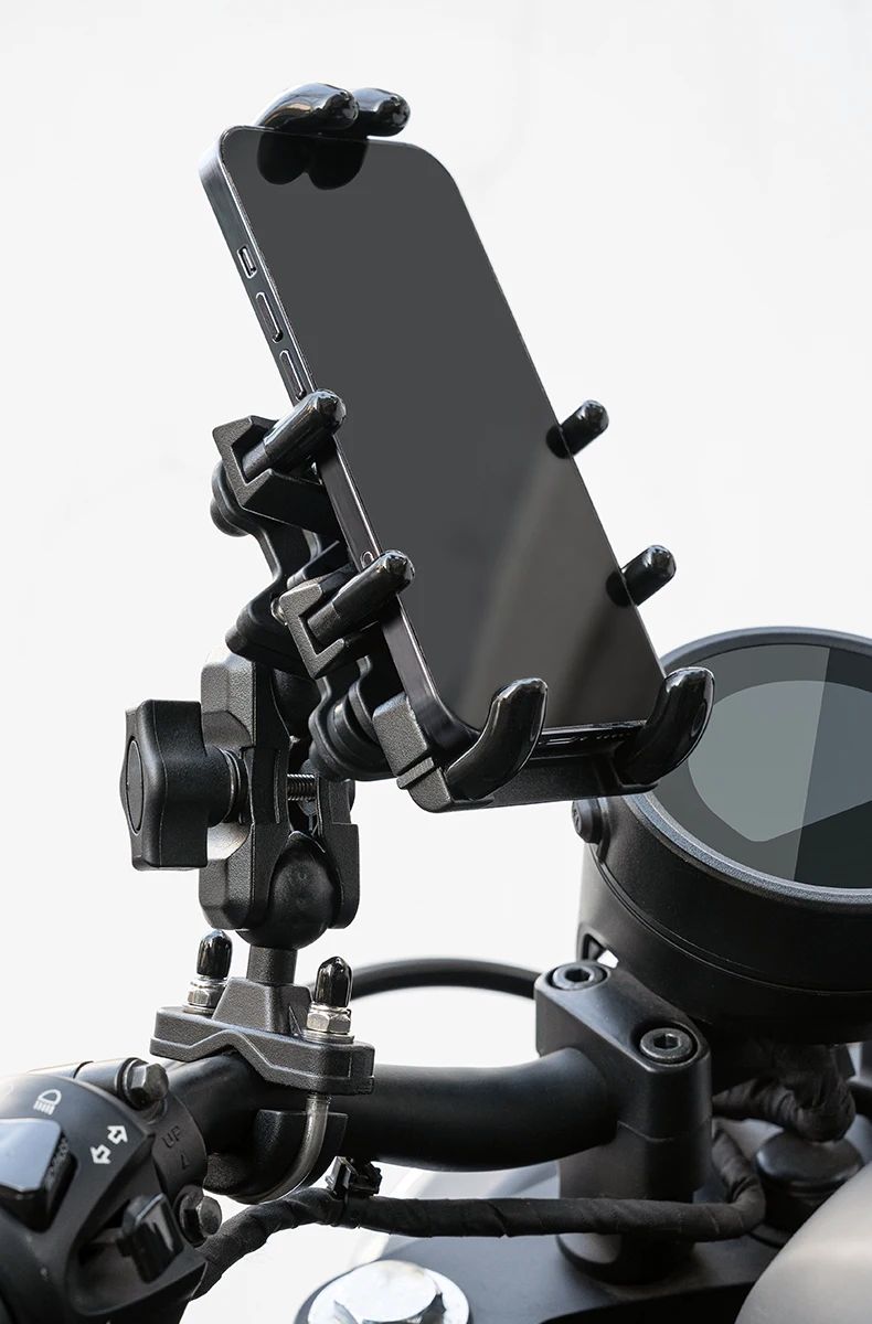 Держатель для телефона ROCKBROS 25210024001 алюминиевый, универсальное крепление, гашение вибраций