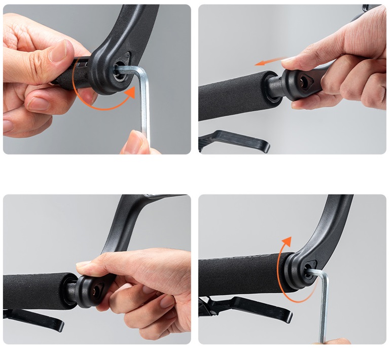 Зеркало заднего вида ROCKBROS LKHSJ01 в торец руля, правое; черный