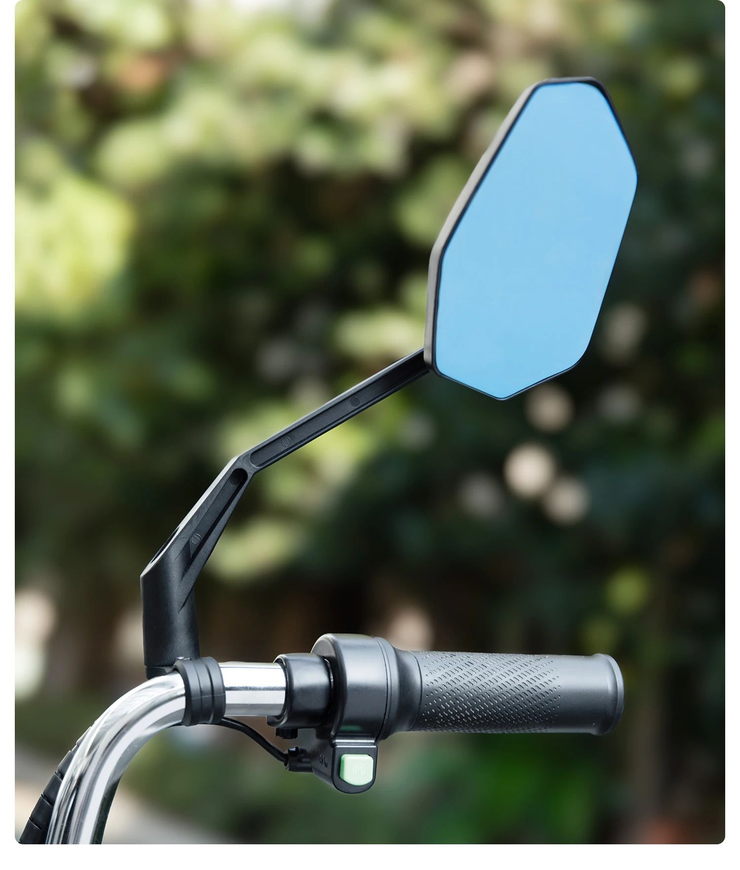 Зеркало заднего вида ROCKBROS F-253AR на руль, нейлон, правое, антибликовое; черный