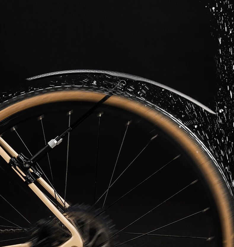 Крыло велосипедное ROCKBROS FK-891 короткое для шоссейного велосипеда, со стойками; черный