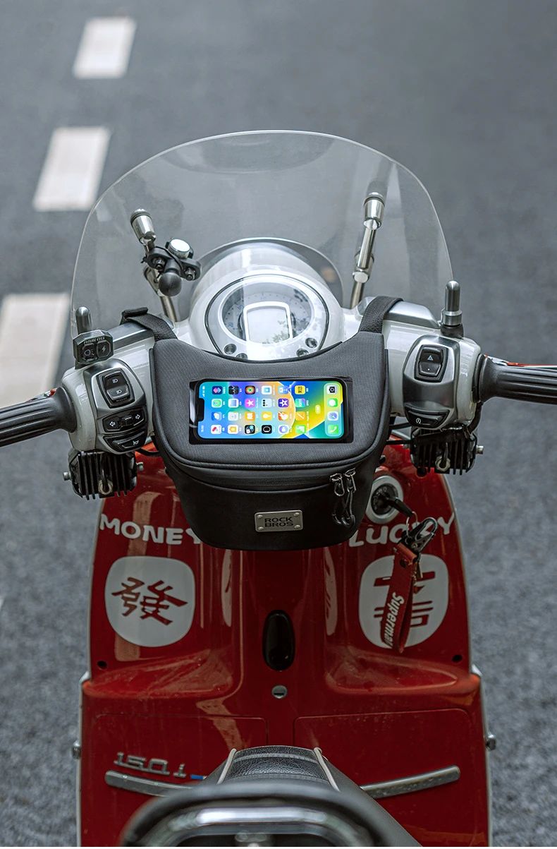 Сумка ROCKBROS. На руль скутера, поясная, с прозрачным карманом под телефон