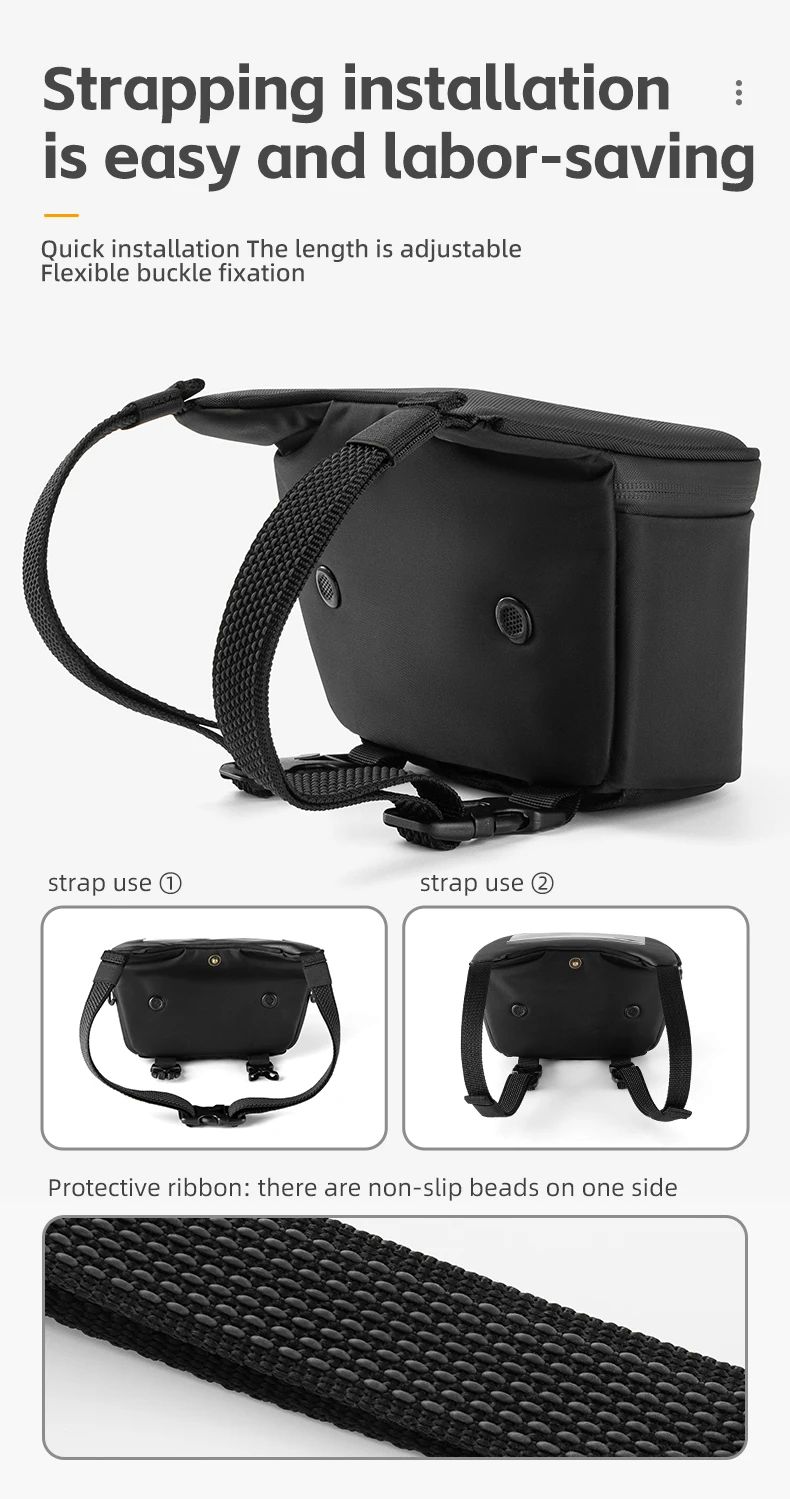 Сумка ROCKBROS. На руль скутера, поясная, с прозрачным карманом под телефон