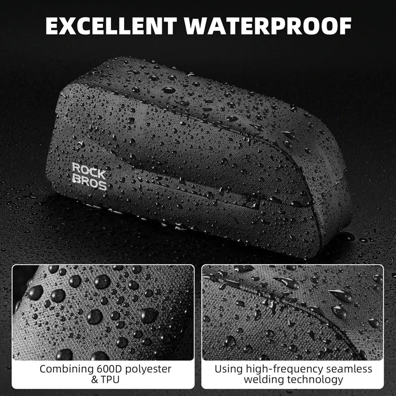 Велосумка ROCKBROS AS-133 на раму водонепроницаемая, объем 0,6 л; черный, размер S