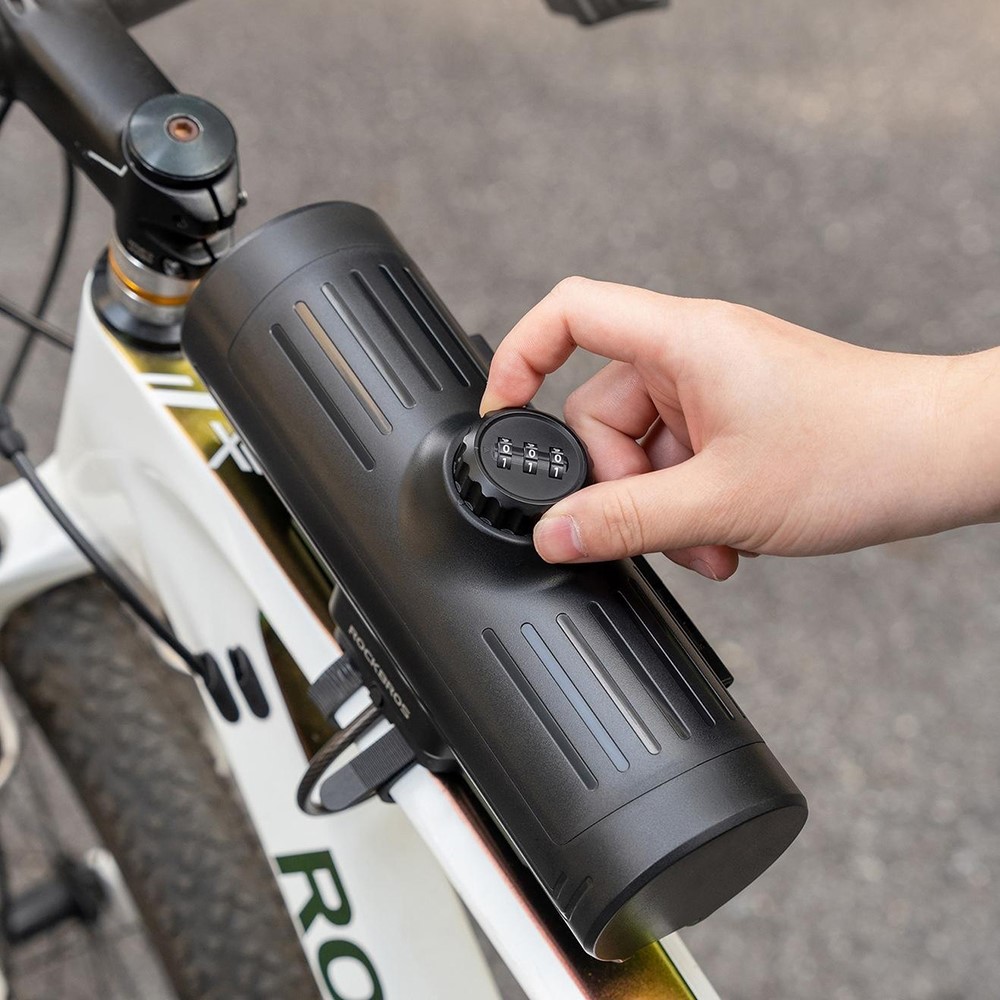 Бардачок для велосипеда ROCKBROS 89111 с кодовым замком; черный