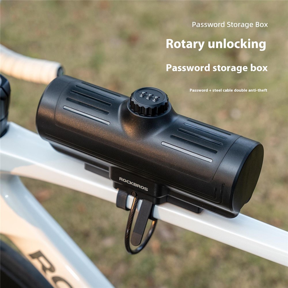 Бардачок для велосипеда ROCKBROS 89111 с кодовым замком; черный