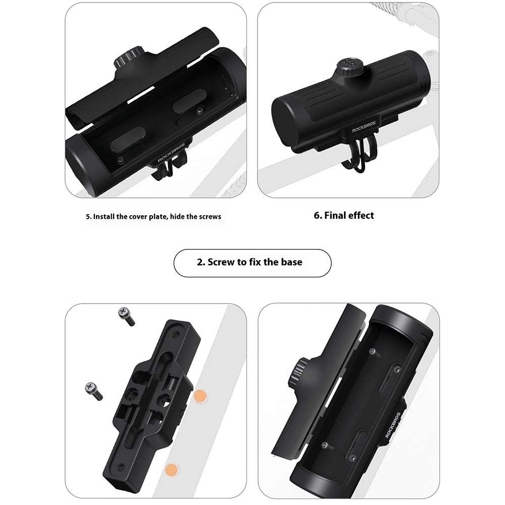 Бардачок для велосипеда ROCKBROS 89111 с кодовым замком; черный