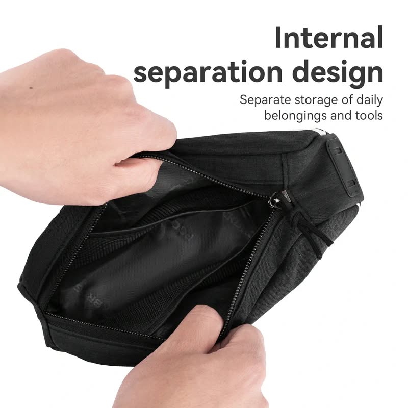 Велосумка ROCKBROS G009 на раму, объем 0,8 л; черный