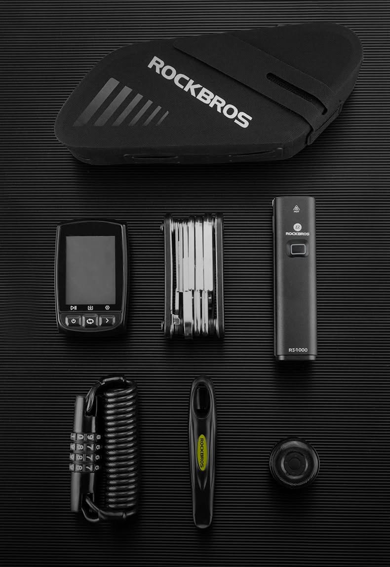 Велосумка ROCKBROS AS-078 на подседельный штырь и седло, объем 0,6 л; черный