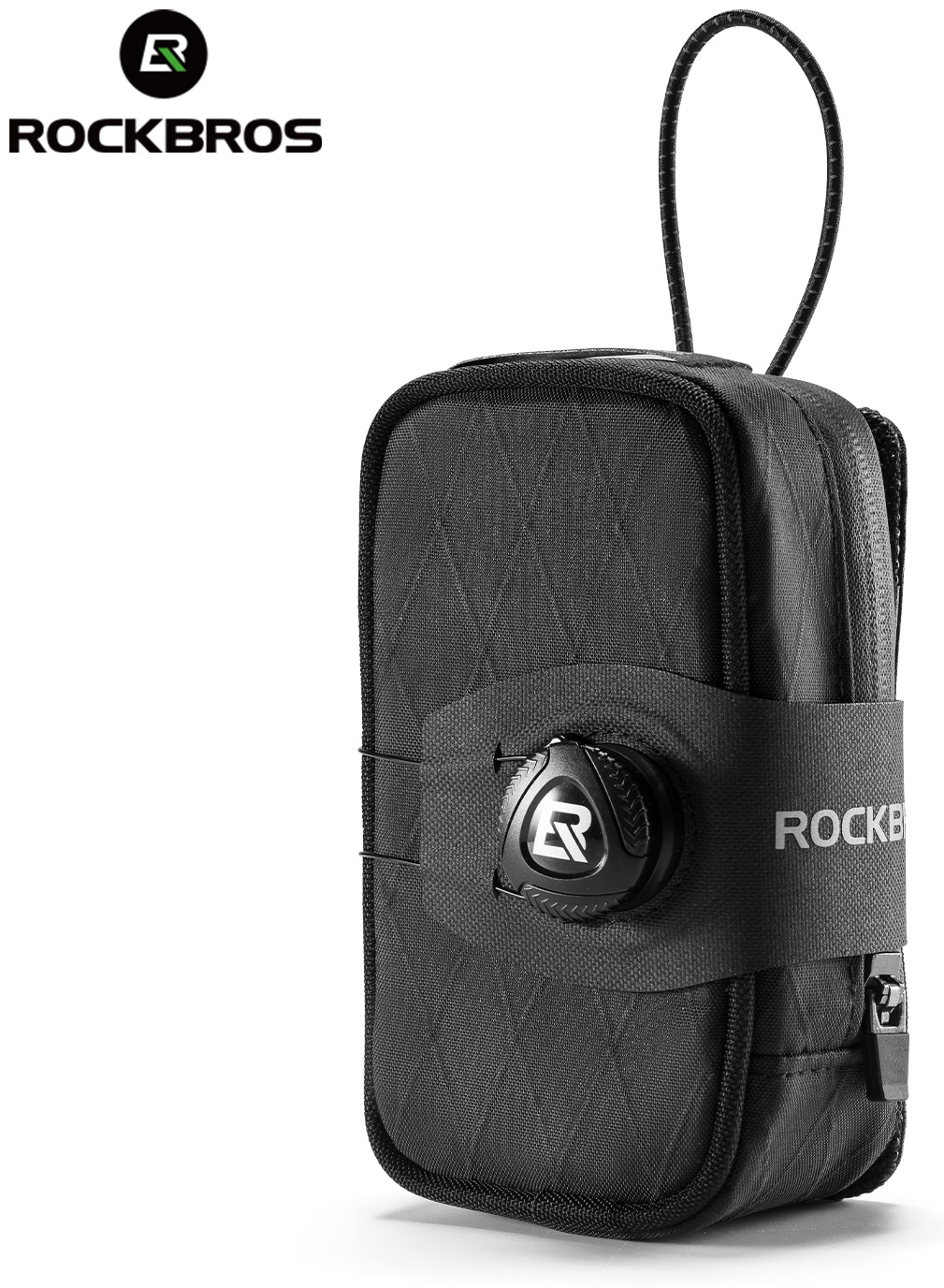Велосумка ROCKBROS P010 подседельная трансформер с BOA, объем 0,2 - 0,6 л; черный