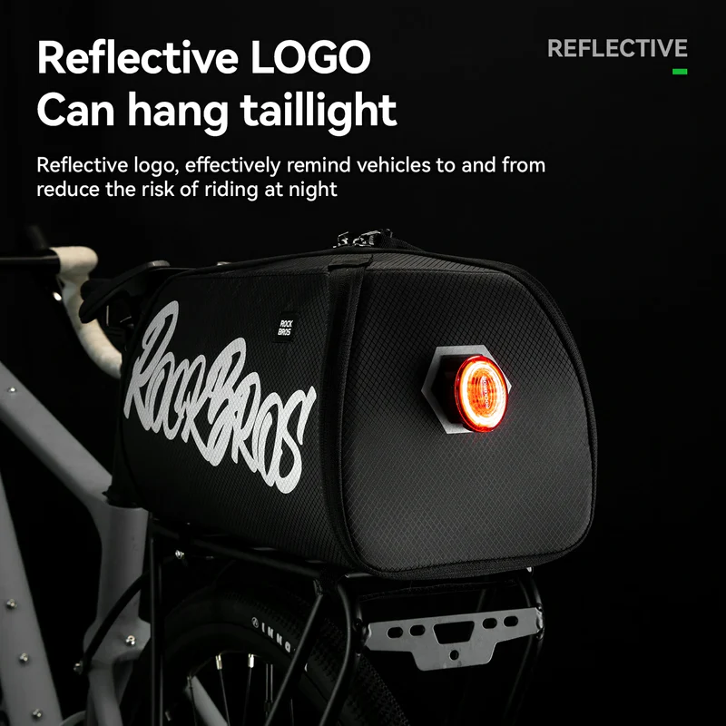 Сумка ROCKBROS A37 на багажник, объем 11,6 л; черный