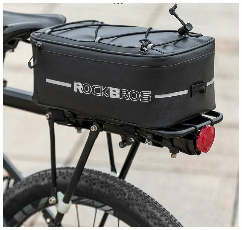 Сумка ROCKBROS A17 на багажник, с сеткой, с дождевиком, объем 4 л; черный
