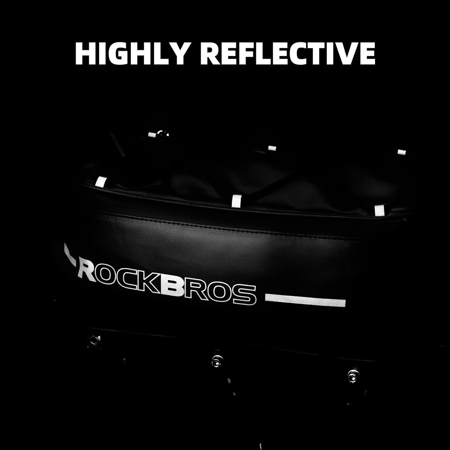 Сумка ROCKBROS D83 на багажник, с сеткой, с дождевиком, объем 9 л; черный