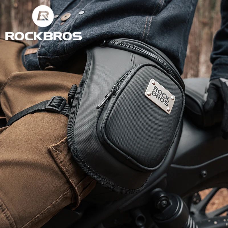 Сумка Rockbros 1.2 L набедренная черная с жесткими вставками. арт. RB_30170011001