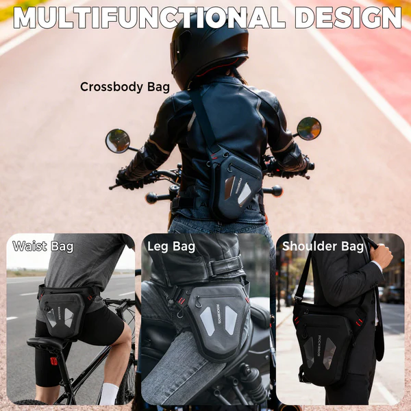 Сумка ROCKBROS AS-081-1 на пояс и бедро, объем 1 л; черный