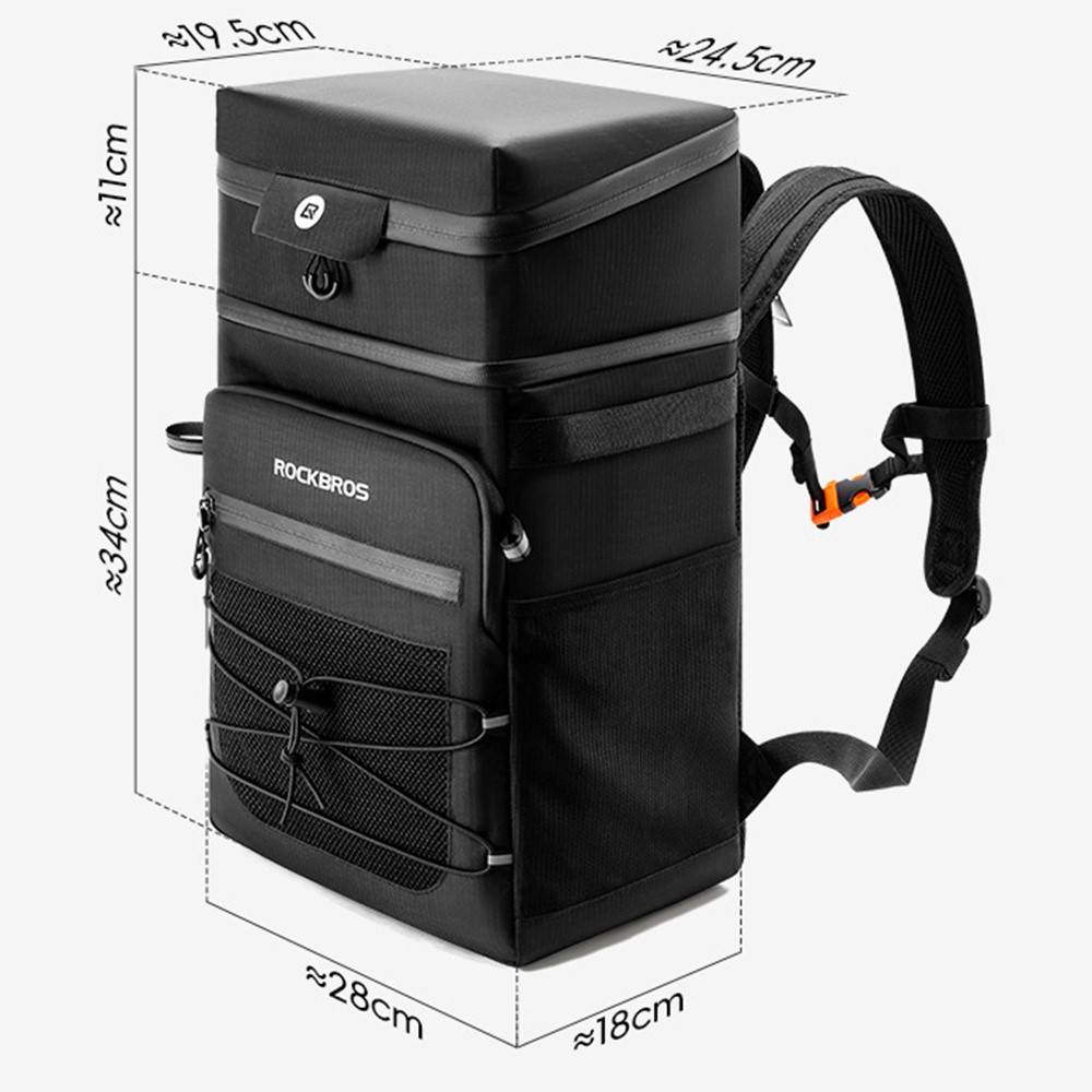 Рюкзак ROCKBROS H37 многофункциональный, термос, объем 3,5 + 14 л; черный