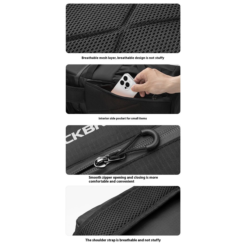 Рюкзак ROCKBROS H37 многофункциональный, термос, объем 3,5 + 14 л; черный