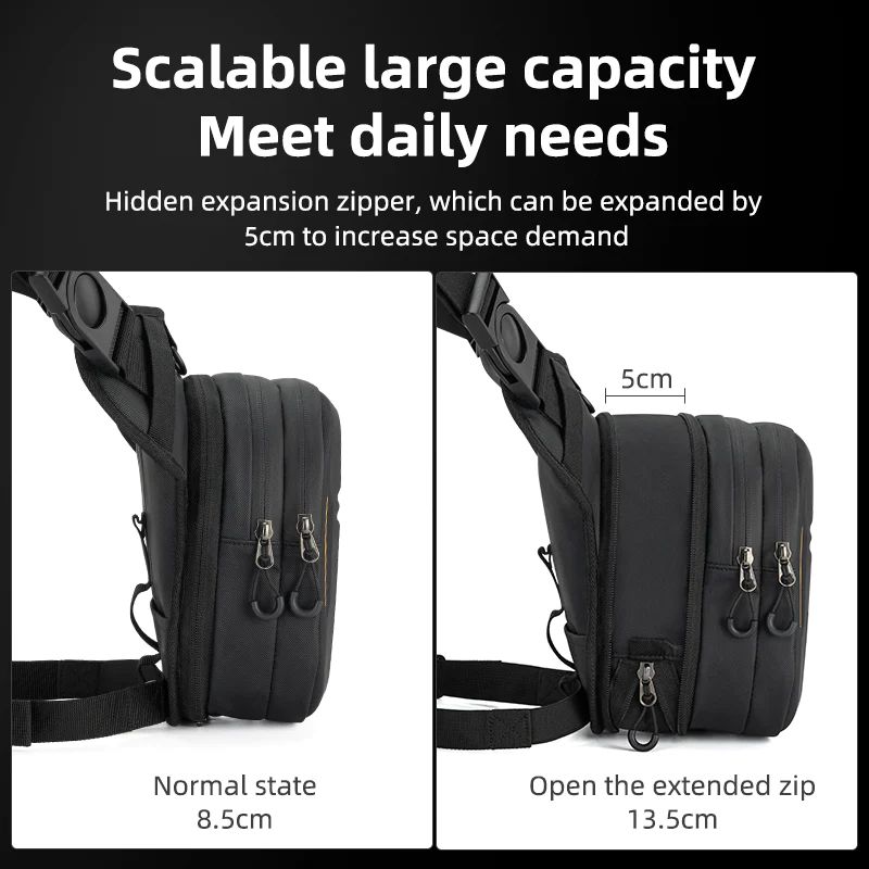 Сумка на бедро ROCKBROS, дополнительный объем под молнией