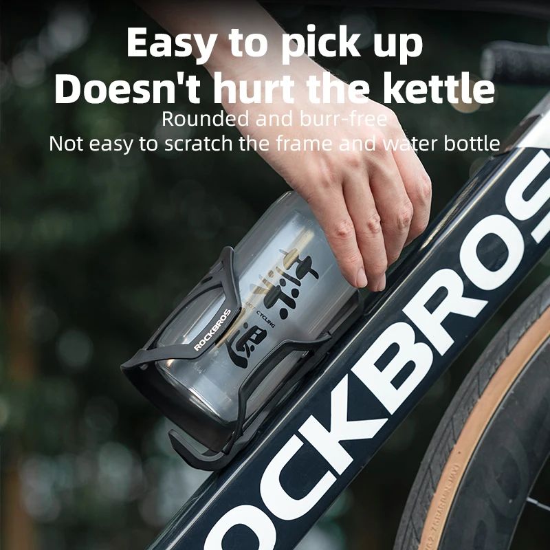 Флягодержатель-трансформер Rockbros с боковой загрузкой. Возможность изменение стороны загрузки. Чёр