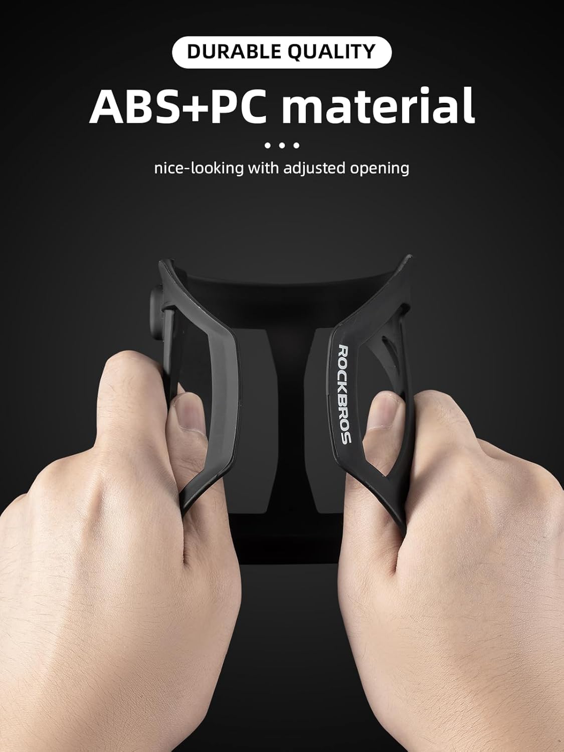 Флягодержатель-трансформер Rockbros с боковой загрузкой. Возможность изменение стороны загрузки. Чёр