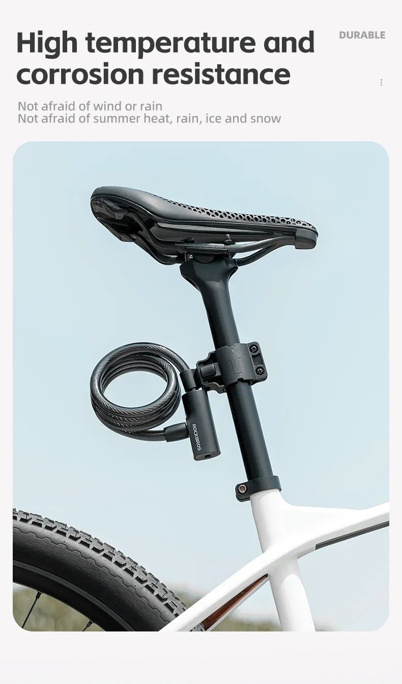 Замок вело ROCKBROS Портативный противоугонный кольцевой 511