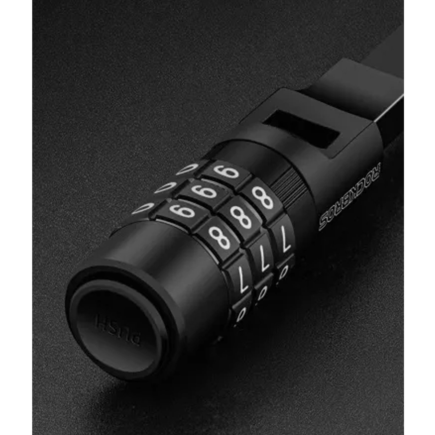 Замок вело ROCKBROS 84652 кодовый, в виде стяжки, 54 см; черный