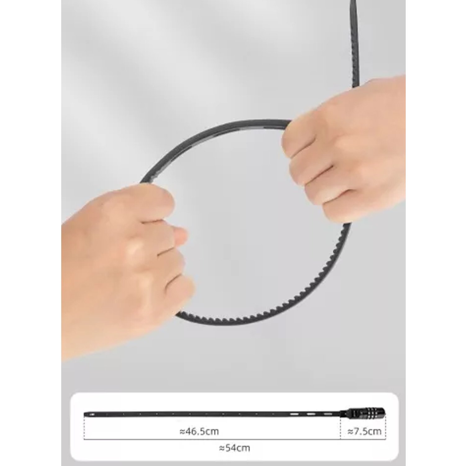 Замок вело ROCKBROS 84652 кодовый, в виде стяжки, 54 см; черный