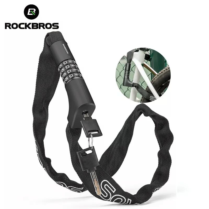 Замок вело ROCKBROS с ключом в защитном кожухе