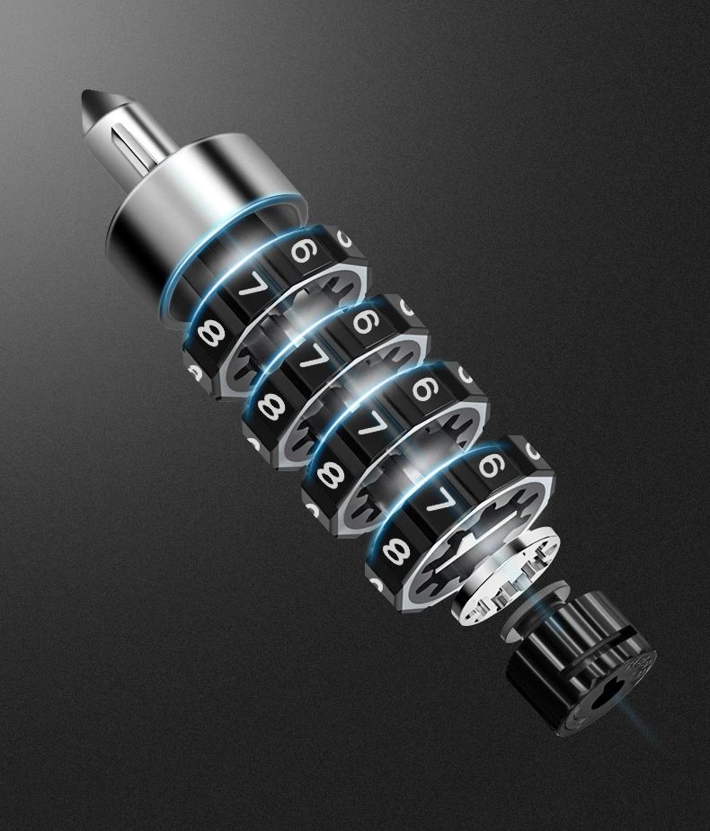 Замок вело ROCKBROS с ключом в защитном кожухе