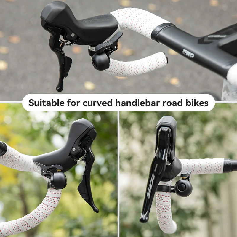 Звонок ROCKBROS BB2503 на руль баран, D 27-30 мм, левосторонний; черный