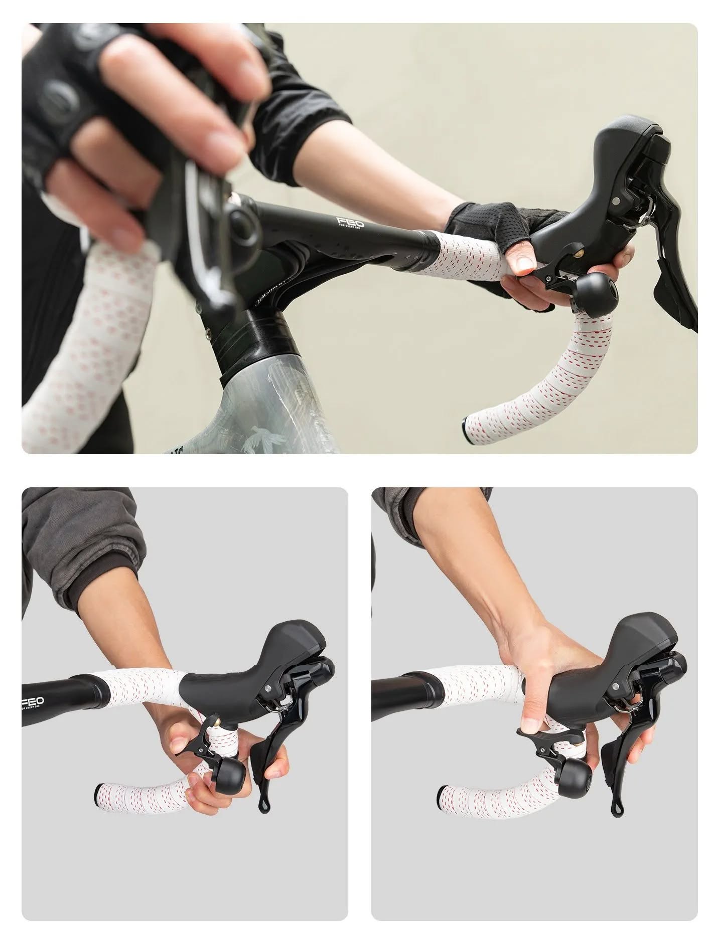 Звонок ROCKBROS BB2503 ударный, правая сторона; черный