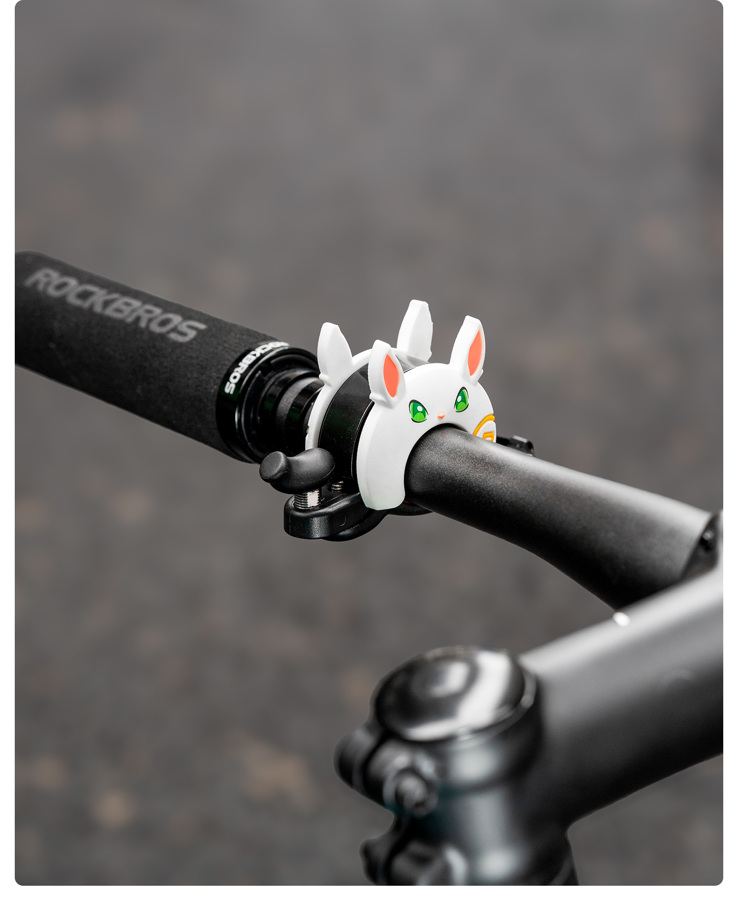 Звонок ROCKBROS ударный, детский, кролик; белый