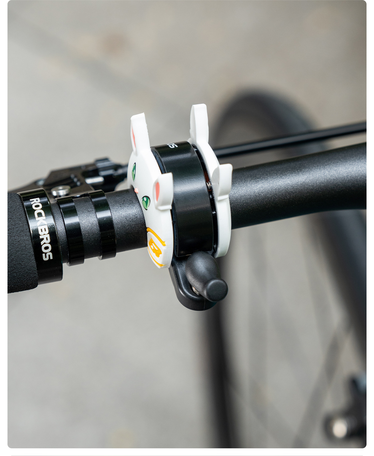 Звонок ROCKBROS ударный, детский, кролик; белый