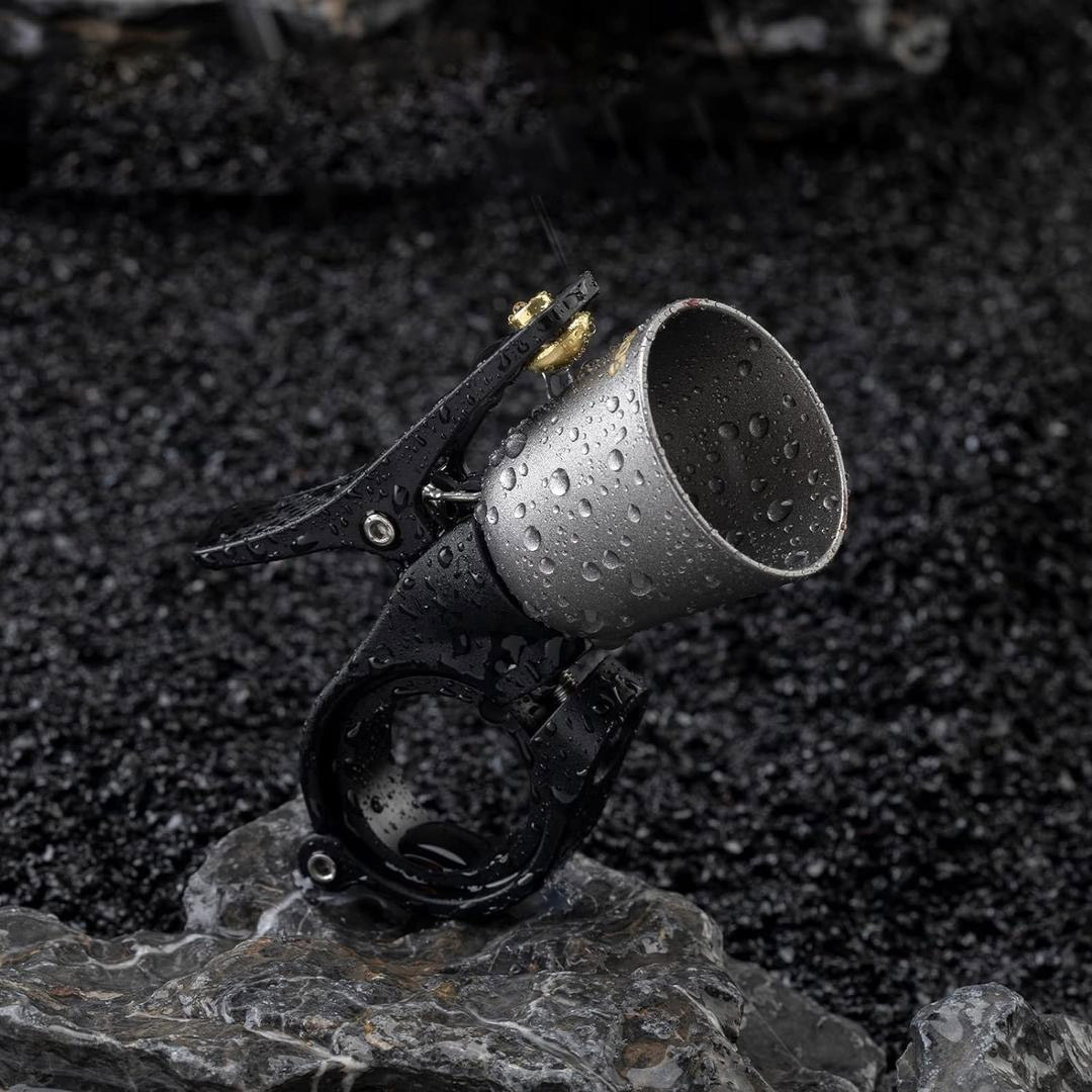 Звонок ROCKBROS 2022-1B ударный в виде рожка; титановый цвет