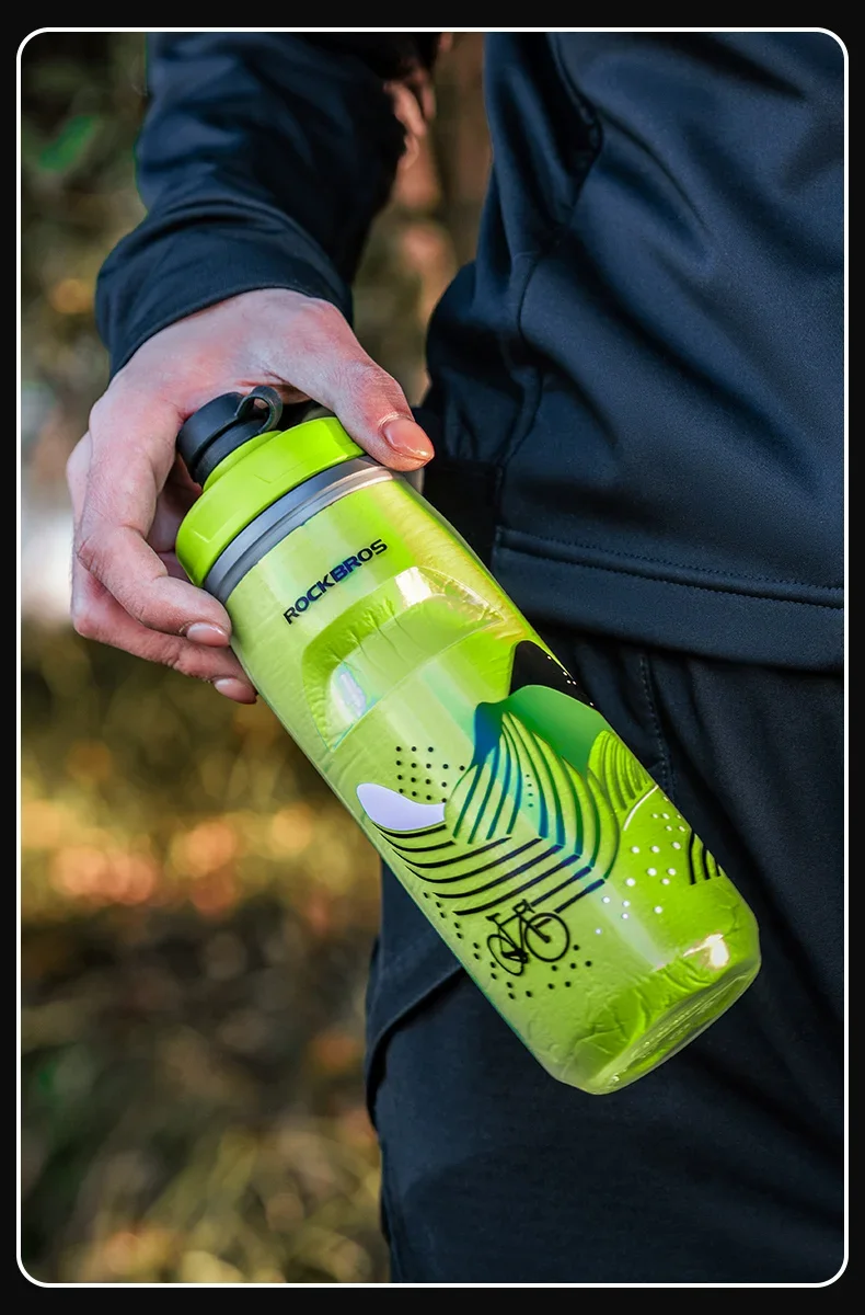 Велофляга ROCKBROS термос 620 мл; зеленый