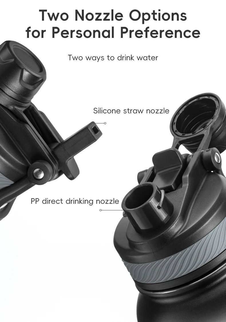 Фляга-термос ROCKBROS 650 мл, нержавеющая сталь; белая