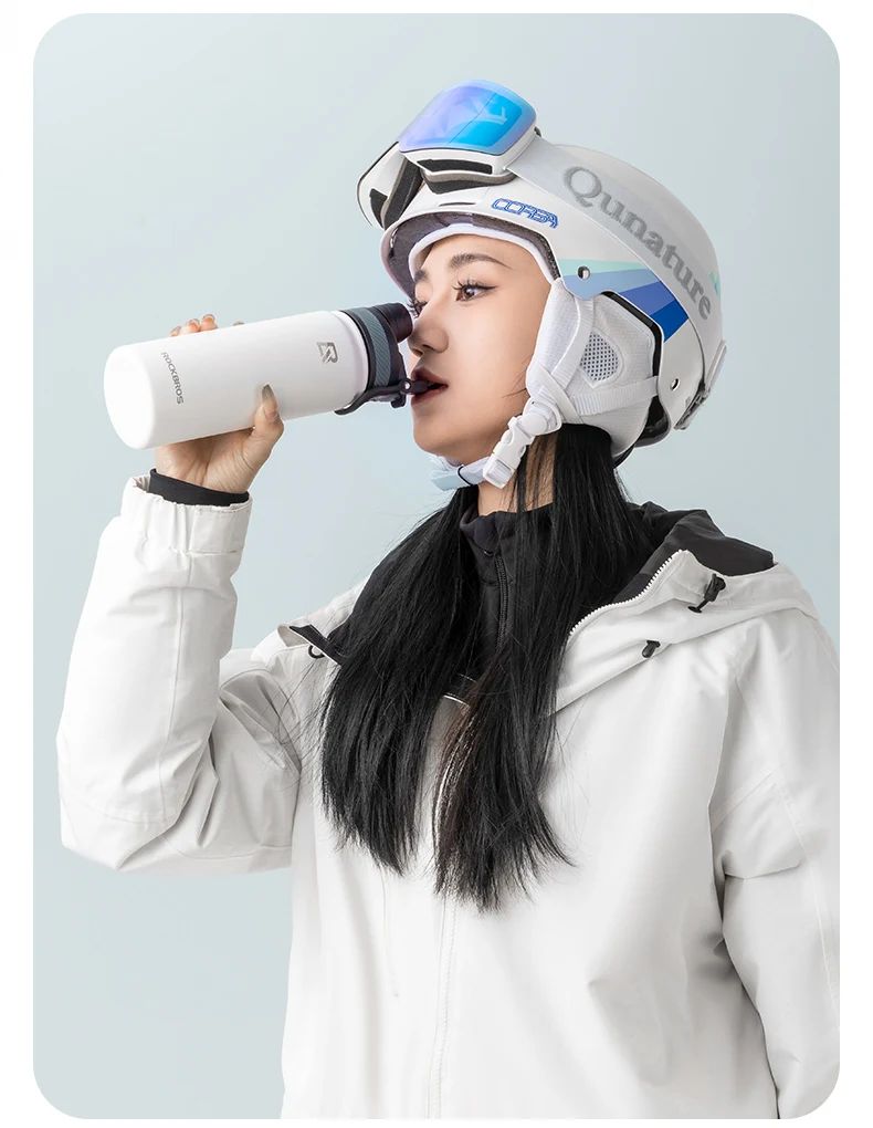 Фляга-термос ROCKBROS 650 мл, нержавеющая сталь; белая