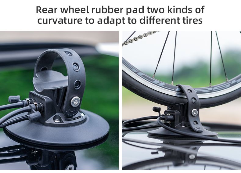 Автобагажник ROCKBROS на крышу с электро присоской, на 3 велосипеда с сигнализацией.