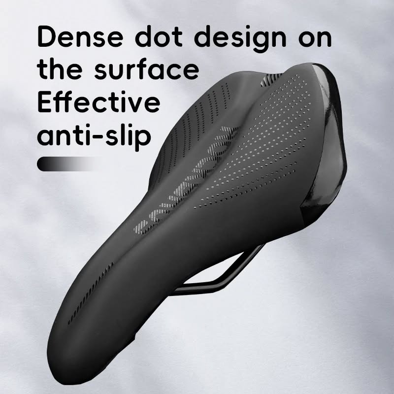 Седло велосипедное ROCKBROS комфортное, 260x160x50 мм; черный