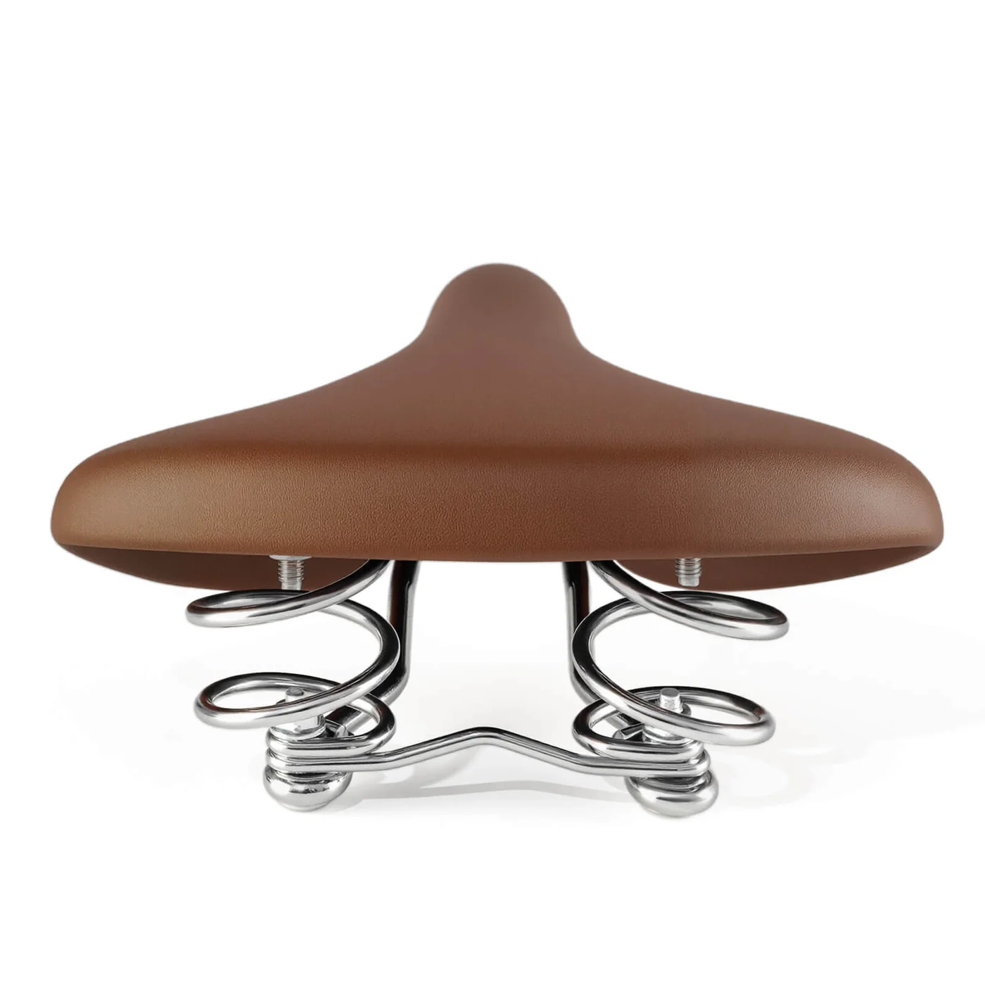 Седло велосипедное ROCKBROS 6800S пружинное, стиль ретро, 260x200x90 мм; коричневый