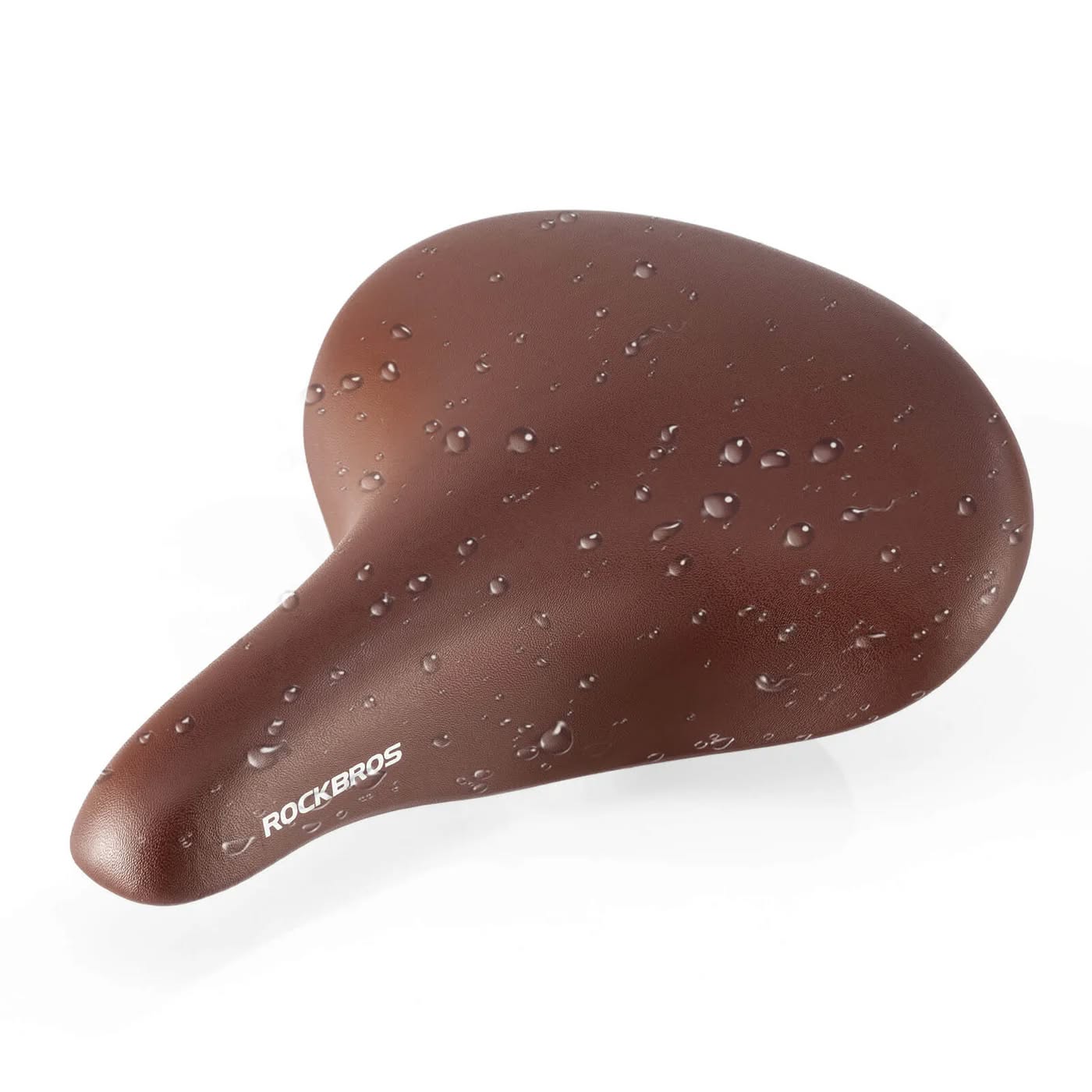 Седло велосипедное ROCKBROS 6800S пружинное, стиль ретро, 260x200x90 мм; коричневый