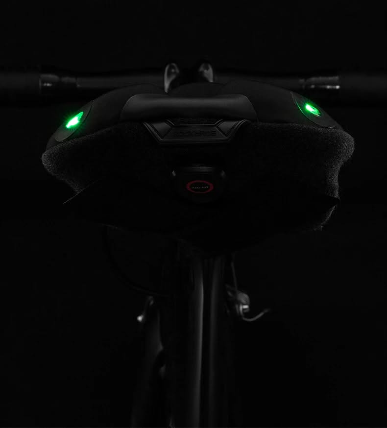 Накладка на седло ROCKBROS LF0114 на липучках, лайкра/силикон с эффектом памяти, с габаритами, 276 г