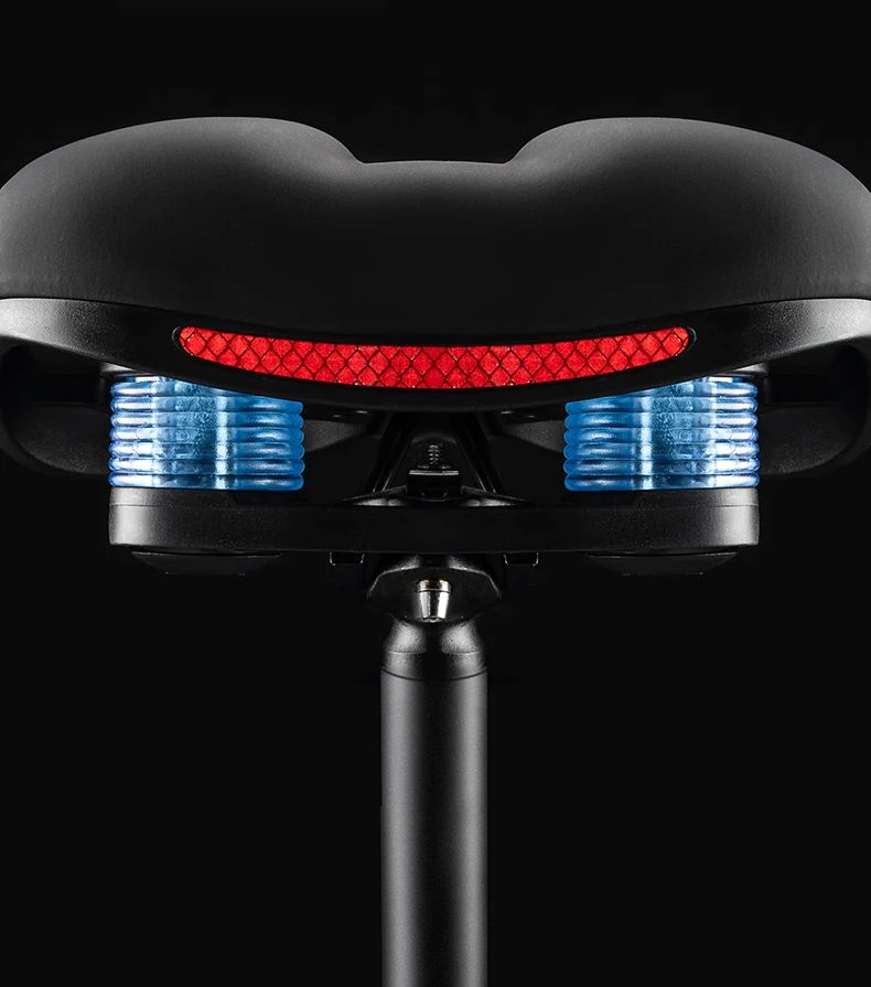 Седло ROCKBROS черное, двойная амортизация