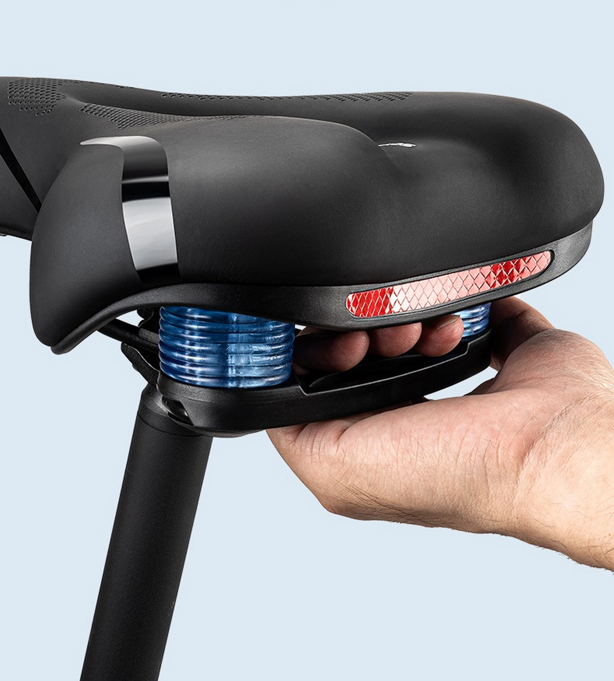 Седло ROCKBROS 1176-4 комфортное, 250x210x65 мм; черный